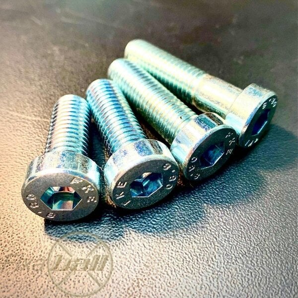 Fixaball M6 Socket Screw Low Cap BZP Zinc High Tensile 8.8 DIN7984