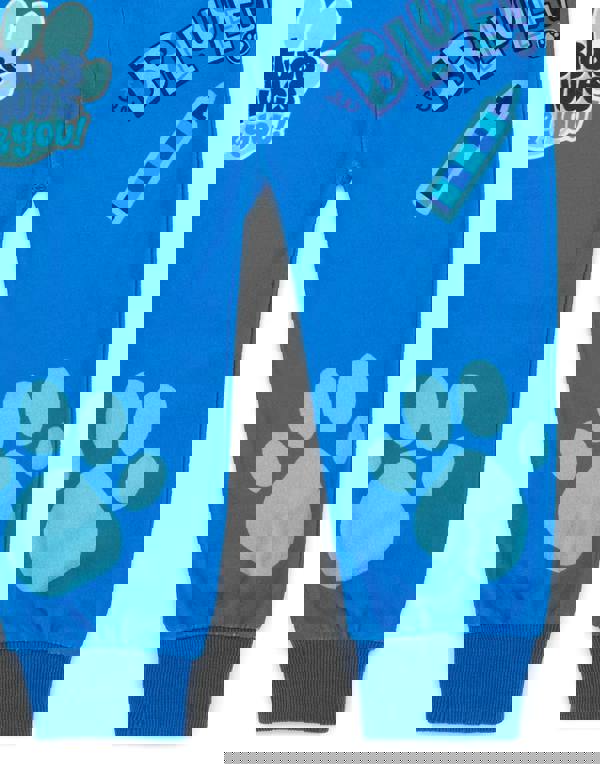 Blue's Clues & You! Unisex Kids Blue All-Over Print Sleeves Onesie