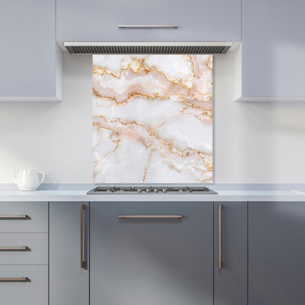 Warren Reed - Designer Peach Quartz Effect Kitchen Splashback