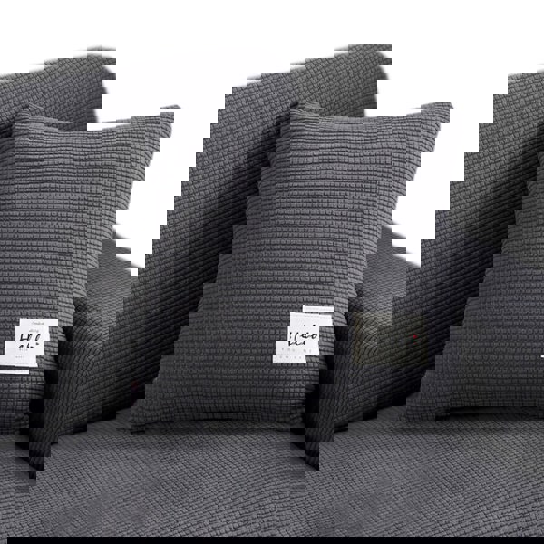 Anyseat Pillowcase 45X45Cm Dark Gray Polyester Thick Stretchable Cushion For Living Room