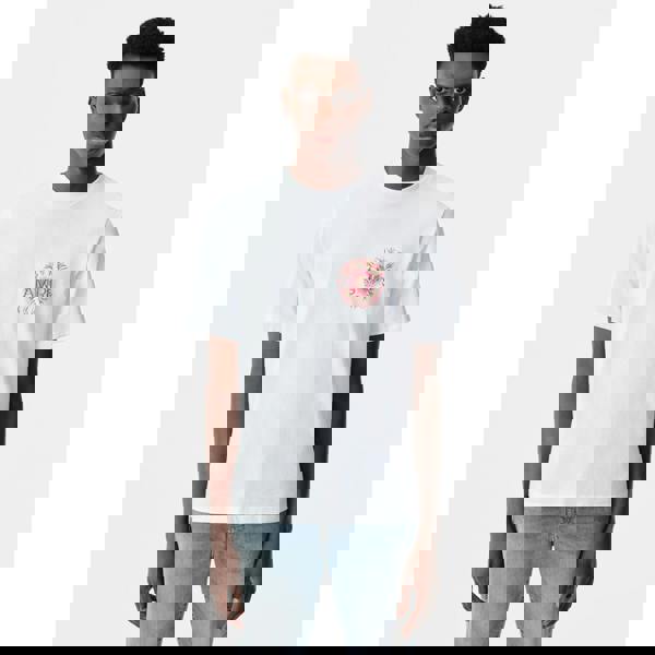 Amiri Sun Logo T-Shirt   in  White