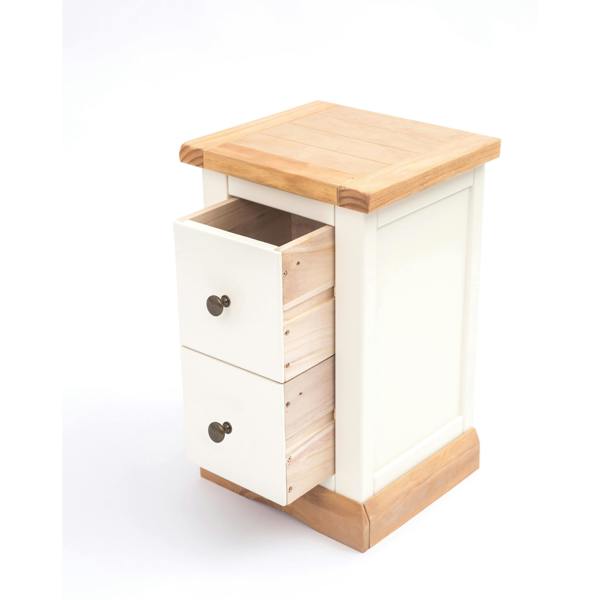 Cabinet Bits Trevi 2 Drawer Petite Bedside Table