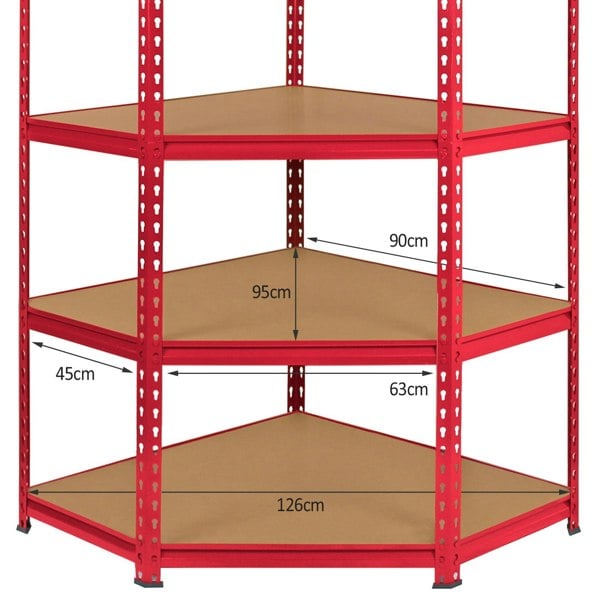 Monster Racking Z-Rax 90cm Racking Bundle: Corner Shelving and 2 Garage Racking Bays