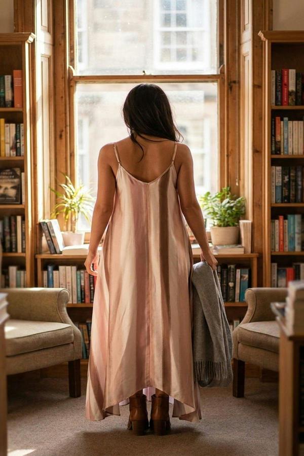 Naela Strappy Printed Maxi Dress - Pink