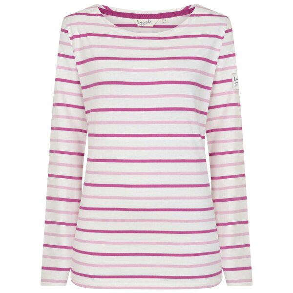 Lazy Jacks LJ97 - Long Sleeve Striped Breton - Pink