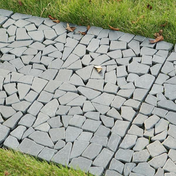 Gr8 Garden Grey Stone Effect Interlocking Deck Tiles 11 Piece Set