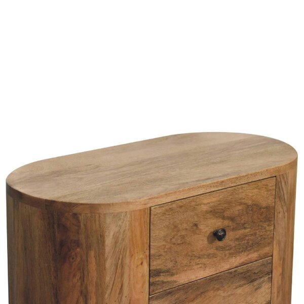 Artisan Furniture Solid Wood Mini Oak-ish Cabinet