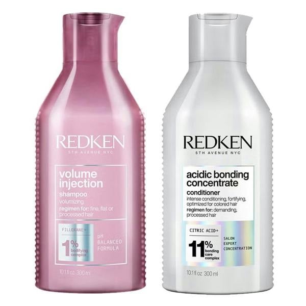 Redken Redken Volume Injection Shampoo 300ml & Acidic Bonding Concentrate Conditioner 300ml Duo Set