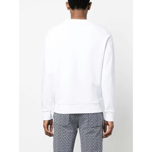 Balmain Logo Printed Sweatshirt   in  White