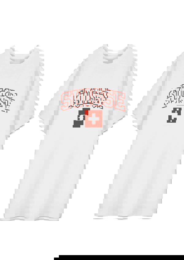 Show Me The Merch Unisex Kids White Switzerland Short Sleeved T-Shirt