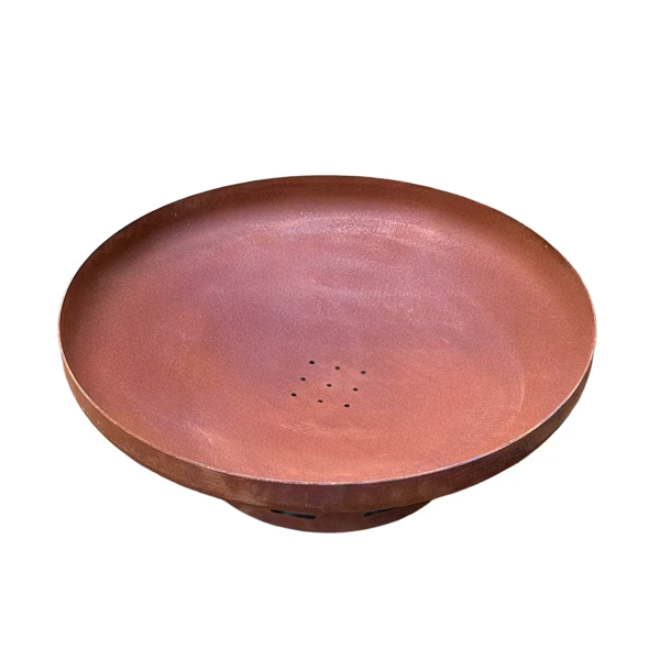 Nicoman Heavy-Duty Pre-Rusted Metal Corten Steel Round Firepit