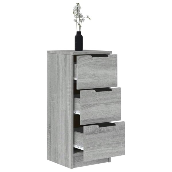 Berkfield Sideboards 2 pcs Grey Sonoma 30x30x70 cm Engineered Wood