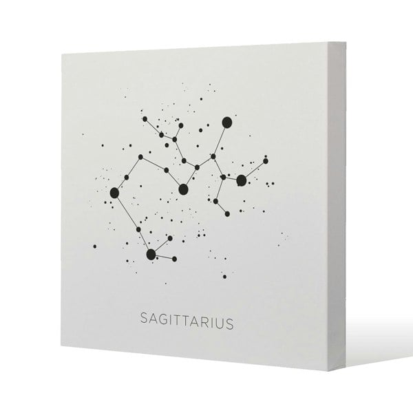 Benjamin Tate Design White Marble Texture Slim Style Canvas Print  75x75cm , 15mm Slim Real wood.