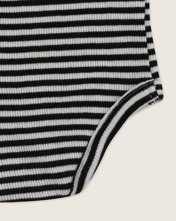 Multicolour Stripe Print Rib Bodysuit - image 4