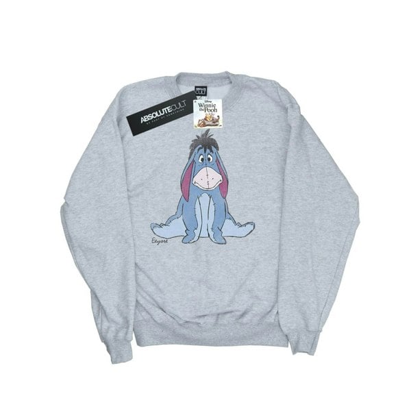 Disney Mens Winnie The Pooh Classic Eeyore Sweatshirt - Sports Grey