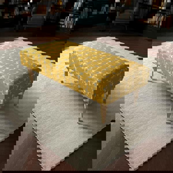 Luxury Hand - stitched Detail Seating Ottoman Bench – Multi - Functional Coffee Table - ISTOOLS