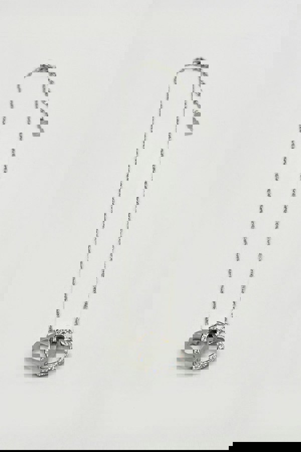 SVNX Double Heart Link Necklace with Gift Box
