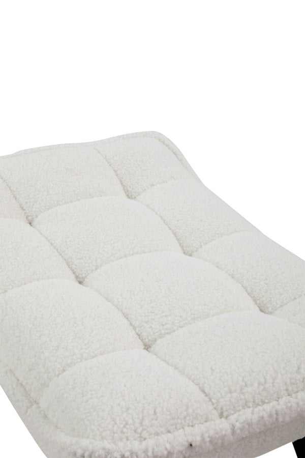 Living and Home Minimal Comfy Chair with Footstool Set for Living Reading Room