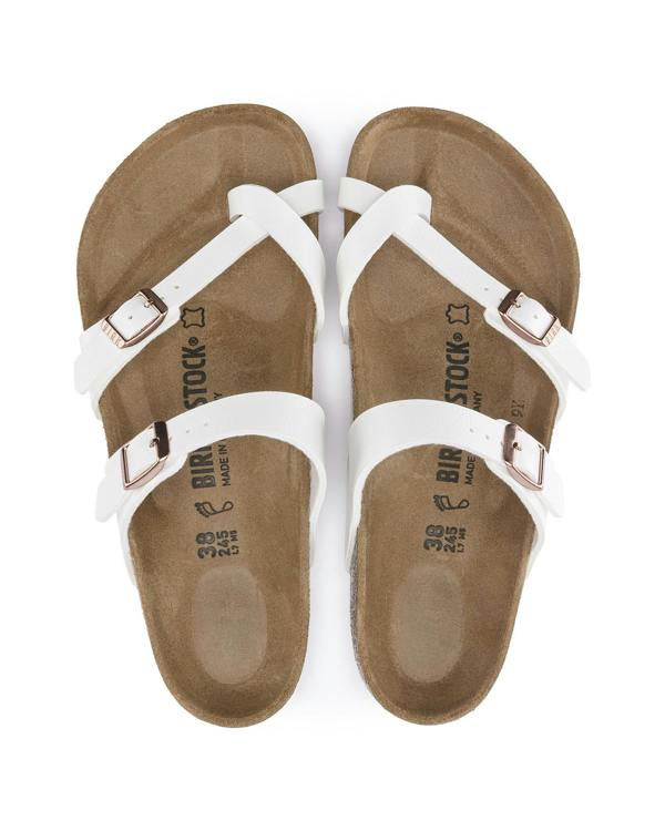Birkenstock Mayari Birko Flor Womens Sandals - White - CHO - Designer Womens Sandals