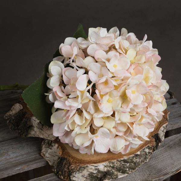 Wyld Haus Set of 3 Artificial Flowers Autumn White Hydrangea Stems