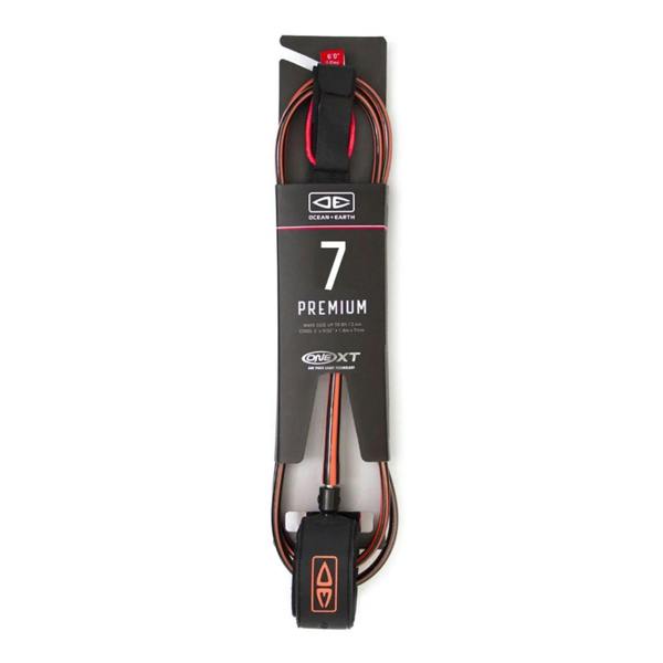 Ocean & Earth 7’0 One-Xt Premium Surfboard Leash Coral
