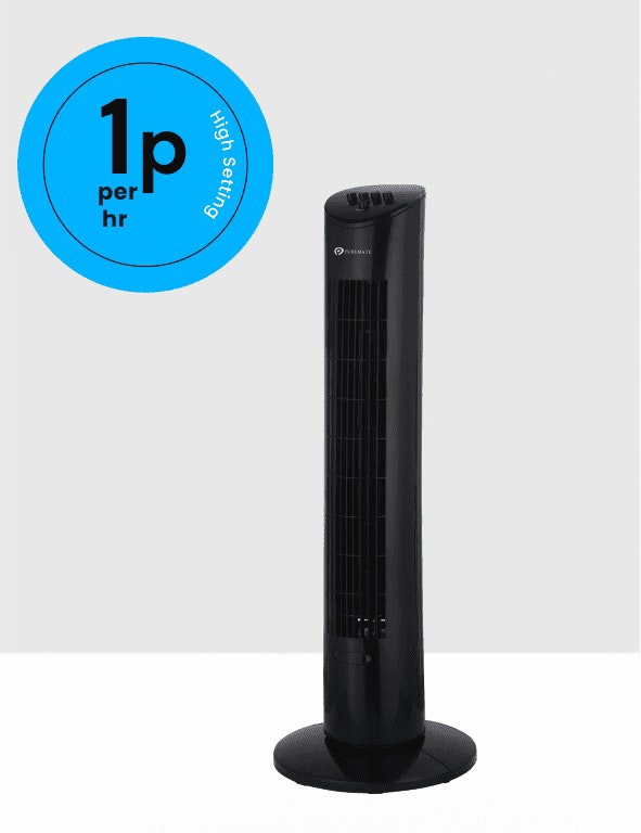 PureMate 31" Oscillating Tower Fan with Aroma Function