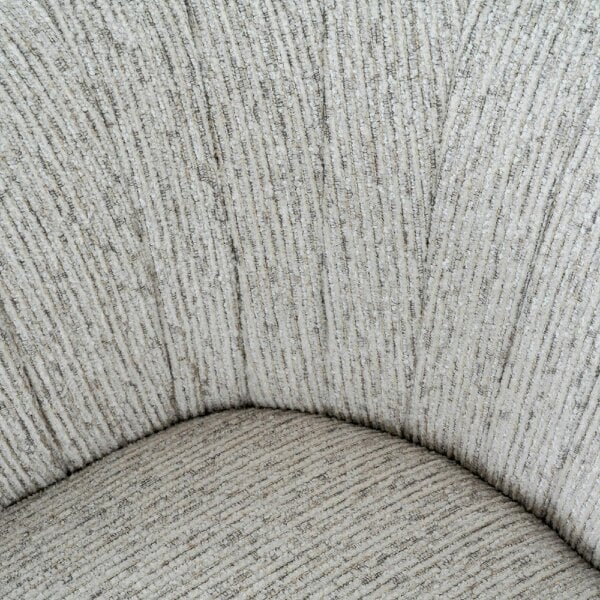 Wyld Haus Mirmande Soft Grey Minimalist Curved Accent Armchair