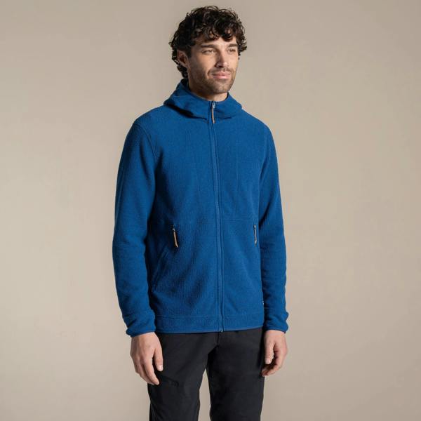 Craghoppers Mens Compresslite Hooded Fleece Jacket - Juniper Berry - 