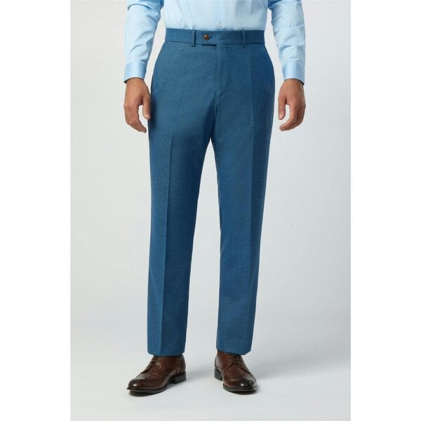 Antique Rogue Regular Fit Blake Blue Texture Trouser