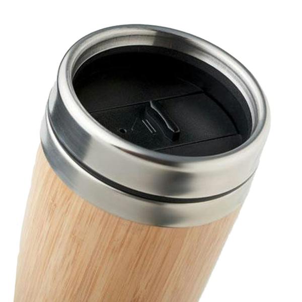 MidOcean Rodeodrive Bamboo 430ml Flask - Wood - 