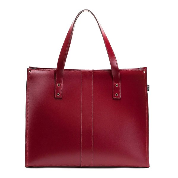 Zatchels Handmade Leather Shopper - Oxblood