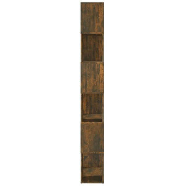 Berkfield Book Cabinet/Room Divider Smoked Oak 60x24x186 cm