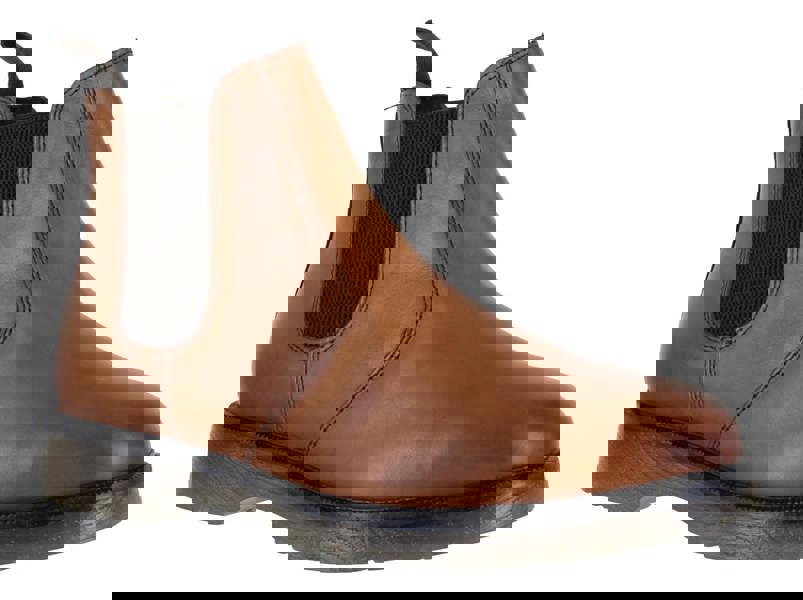 Frank James Nasbey Mens Classic Pull On Dealer Chelsea Leather Ankle Boots