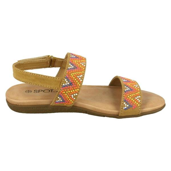 Spot On Girls Spot On Flat Aztec Slingback Sandals