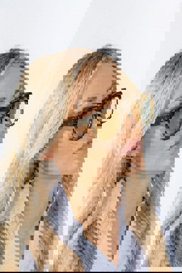 SVNX Square Sunglasses in Green