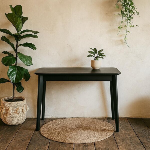 Wyld Haus Saffron Black Wooden Office Desk