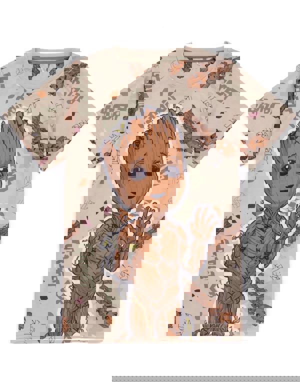 Marvel Groot Unisex KidsBrown Short Sleeve Long Leg Pyjama Set