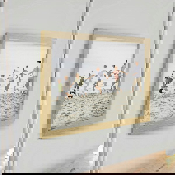 Personalised Memento Company Personalised Photo Upload Oak Poster Frame