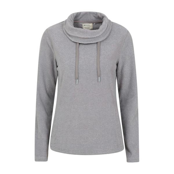 Mountain Warehouse Womens/Ladies Hebridean Cowl Neck Fleece Top - Dark Grey - 