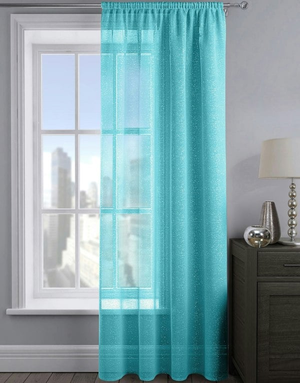 Velosso Alessandria Sparkle Slot Top Voile Panel - 137cm x 122cm