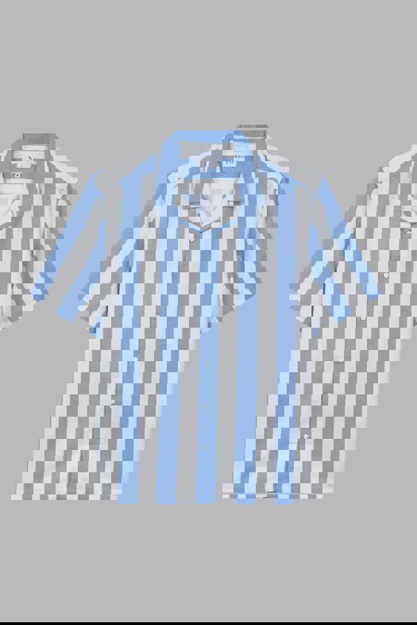 ENORSIA Revere Collar Short Sleeves Shirt