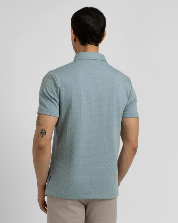 Steel & Jelly Crofton - Tile Jacquard Textured Polo Shirt