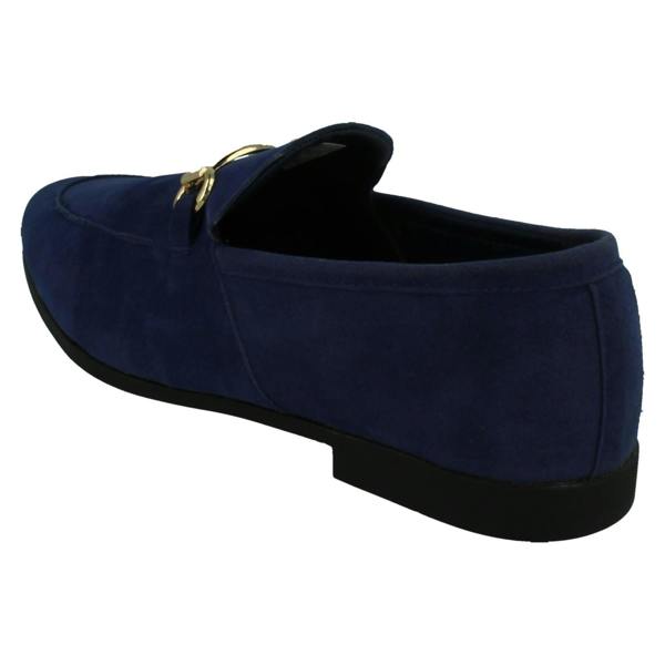 Thomas Blunt Mens Thomas Blunt Slip On Loafer Shoes With Metal Trim A1133