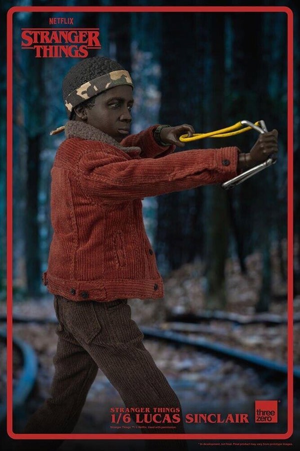 Threezero Lucas Sinclair Stranger Things Collectible Figure 1:6 Scale ThreeZero 3Z03180W0