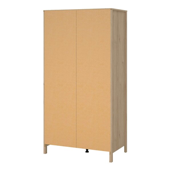 Wyld Haus Gossmere Hickory Oak Effect Wardrobe 2 Doors