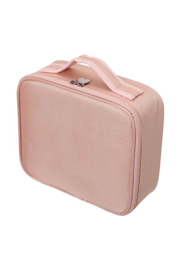 Living and Home Waterproof Vanity Travel Makeup Storage Cosmetic Bag Organizer with Adjustable Compartment