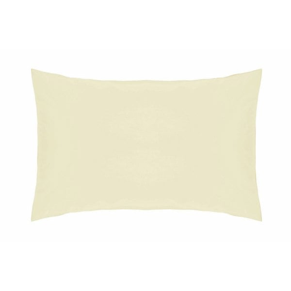 Belledorm Easycare Percale Housewife Pillowcase - Ivory