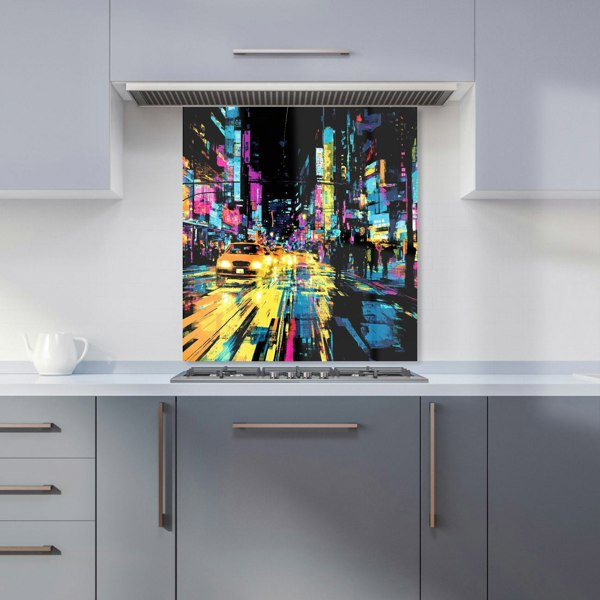 Warren Reed New York City Streets Glass Kitchen Splashback - 00020