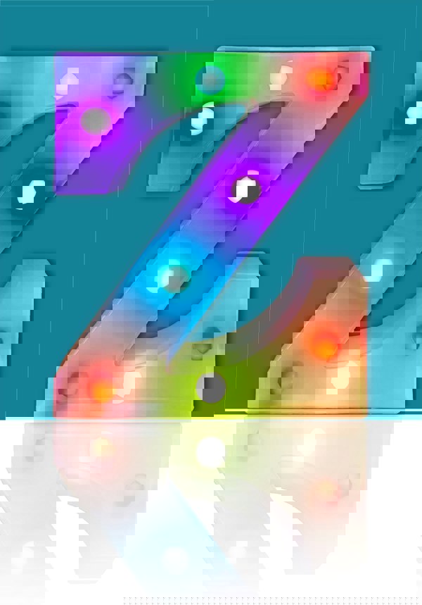 St Helens Battery Operated RGB Letter   With Remote Control Letter Z