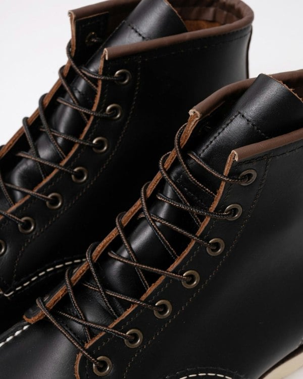 Red Wing 6 Inch Moc Toe Mens Boot - Black Prairie